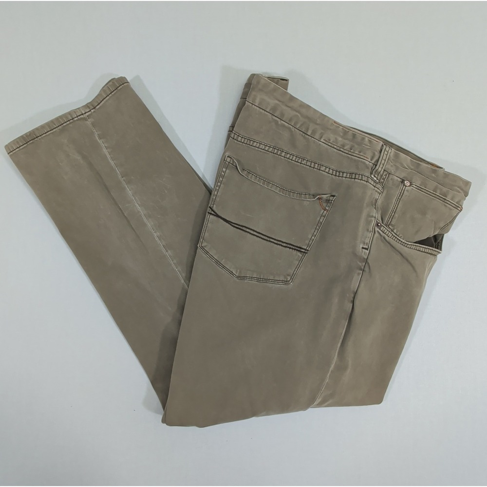 Tommy Bahama Authentic Chino Pants 42x30 Olive Green Cotton Modal Stretch Mens